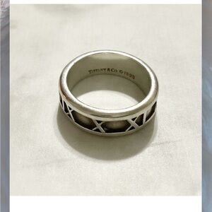 Tiffany & Co. Silver Roman Numeral Atlas Band 6.5